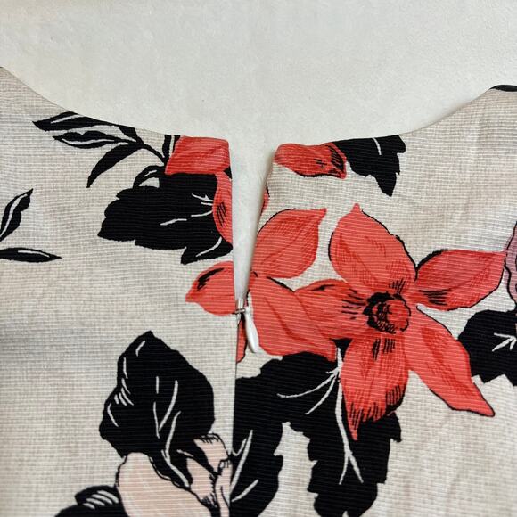 Ann Taylor Sleeveless Sundrenched Floral Print Fit & Flare Dress Size 6 NEW - Picture 8 of 14